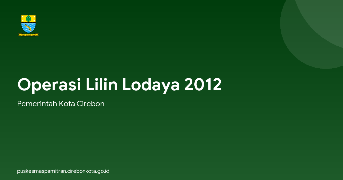 Operasi Lilin Lodaya 2012